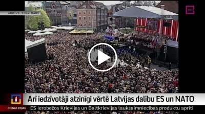 Video: Arī iedzīvotāji atzinīgi vērtē Latvijas dalību ES un NATO