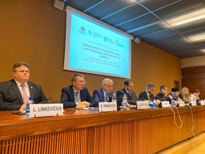 Foreign Minister Edgars Rinkēvičs: The human rights situation in illegally annexed Crimea has not improved