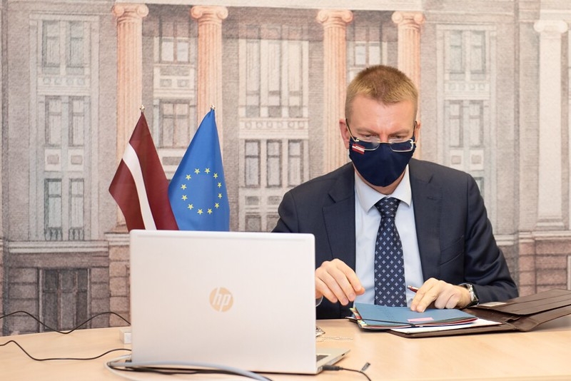 Edgars Rinkēvičs expresses support for expanding restrictive measures against Belarus
