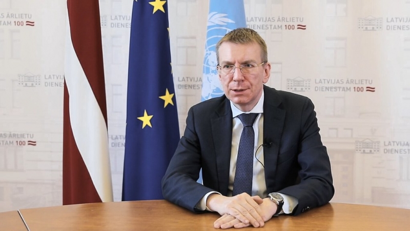 Foreign Minister Edgars Rinkēvičs underlines the need for international community support in ending protracted armed conflict