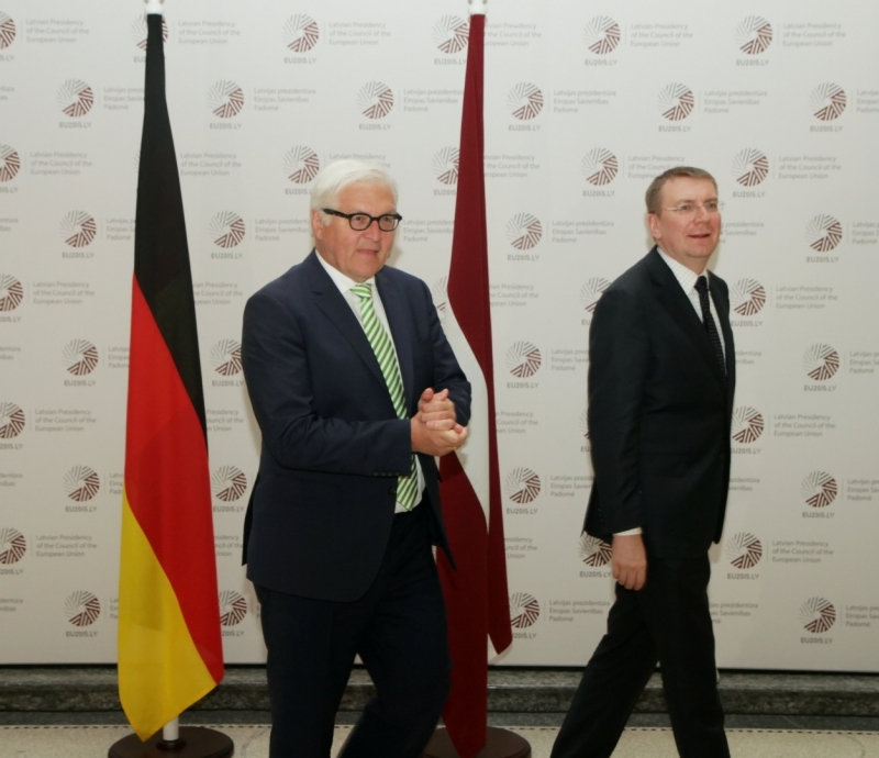 Latvijas Republikas ārlietu ministra Edgara Rinkēviča un Vācijas Federatīvās Republikas federālā ārlietu ministra Dr. Franka Valtera Šteinmeiera kopīgs paziņojums