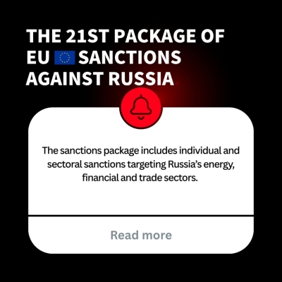 The 21st package of EU sanctions against Russia - part 1