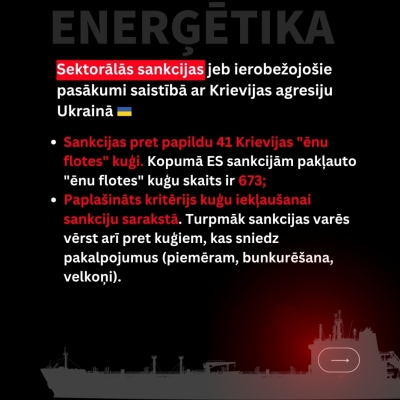 ES sankciju 21. kārta pret Krieviju - 4. daļa