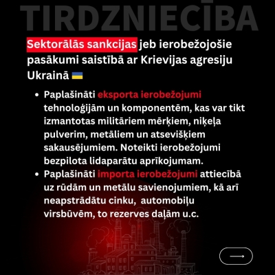 ES sankciju 21. kārta pret Krieviju - 7. daļa