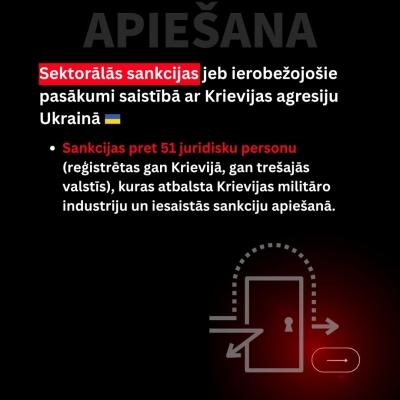 ES sankciju 21. kārta pret Krieviju - 8. daļa