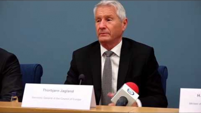 Preses konference pēc EP Papildprotokola par terorisma novēršanu parakstīšanas