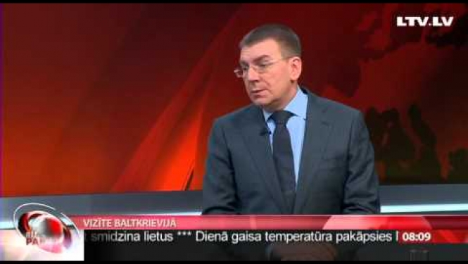 Intervija ar ārlietu ministru Edgaru Rinkēviču