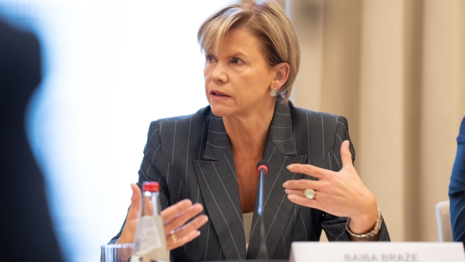 Baiba Braže Pax Silica diskusijā