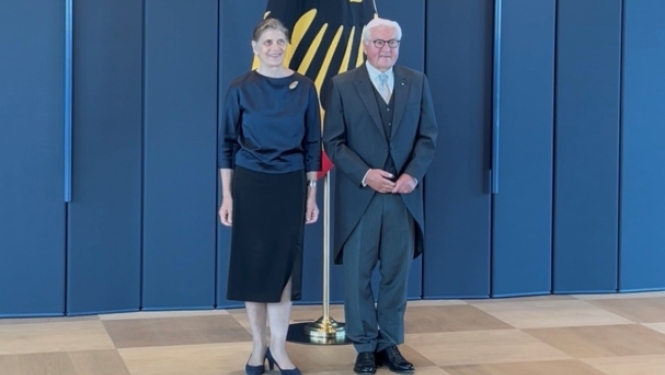 Ilze Rūse un Franks Valters Šteinmeiers