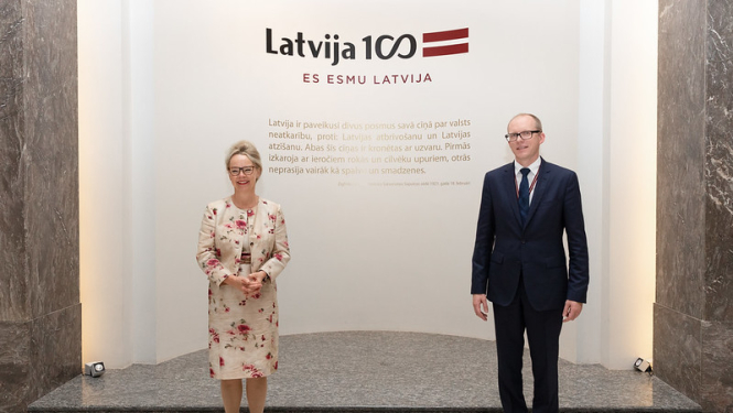 State Secretary Andris Pelšs receives an accreditation visit from the new Swedish Ambassador