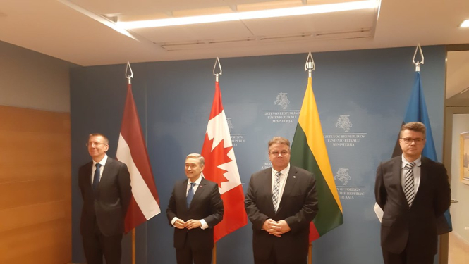 At the meeting of the Baltic and Canadian Foreign Ministers, Edgars Rinkēvičs underlines the importance of transatlantic partnership for European and global security