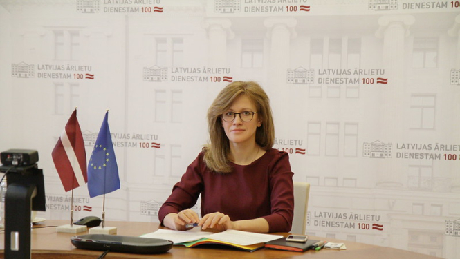 Zanda Kalniņa-Lukaševica calls for focusing on fight against disinformation as part of the European Democracy Action Plan