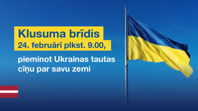 Klusuma brīdis 24. februārī