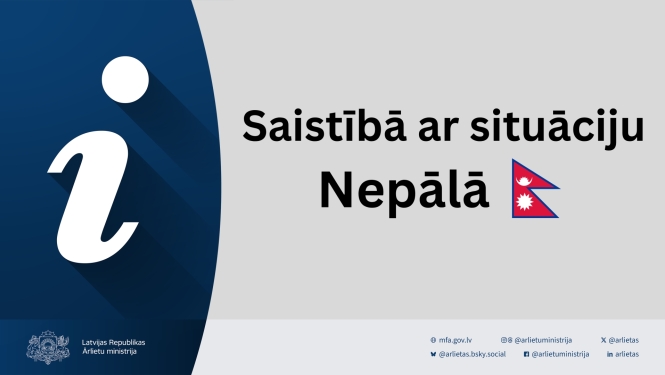 Saistībā ar situāciju Nepālā