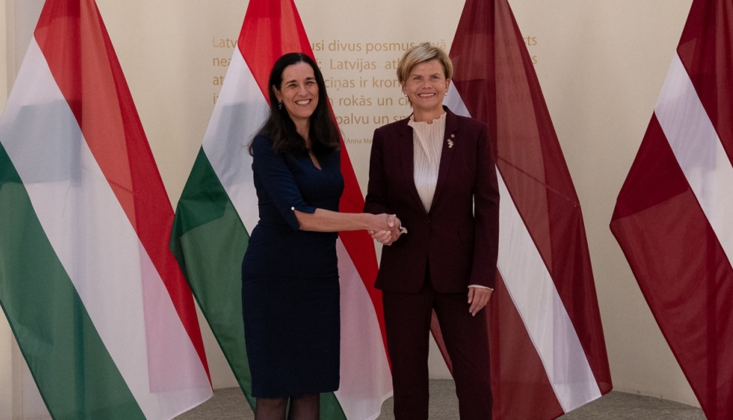 Anita Orbán and Baiba Braže