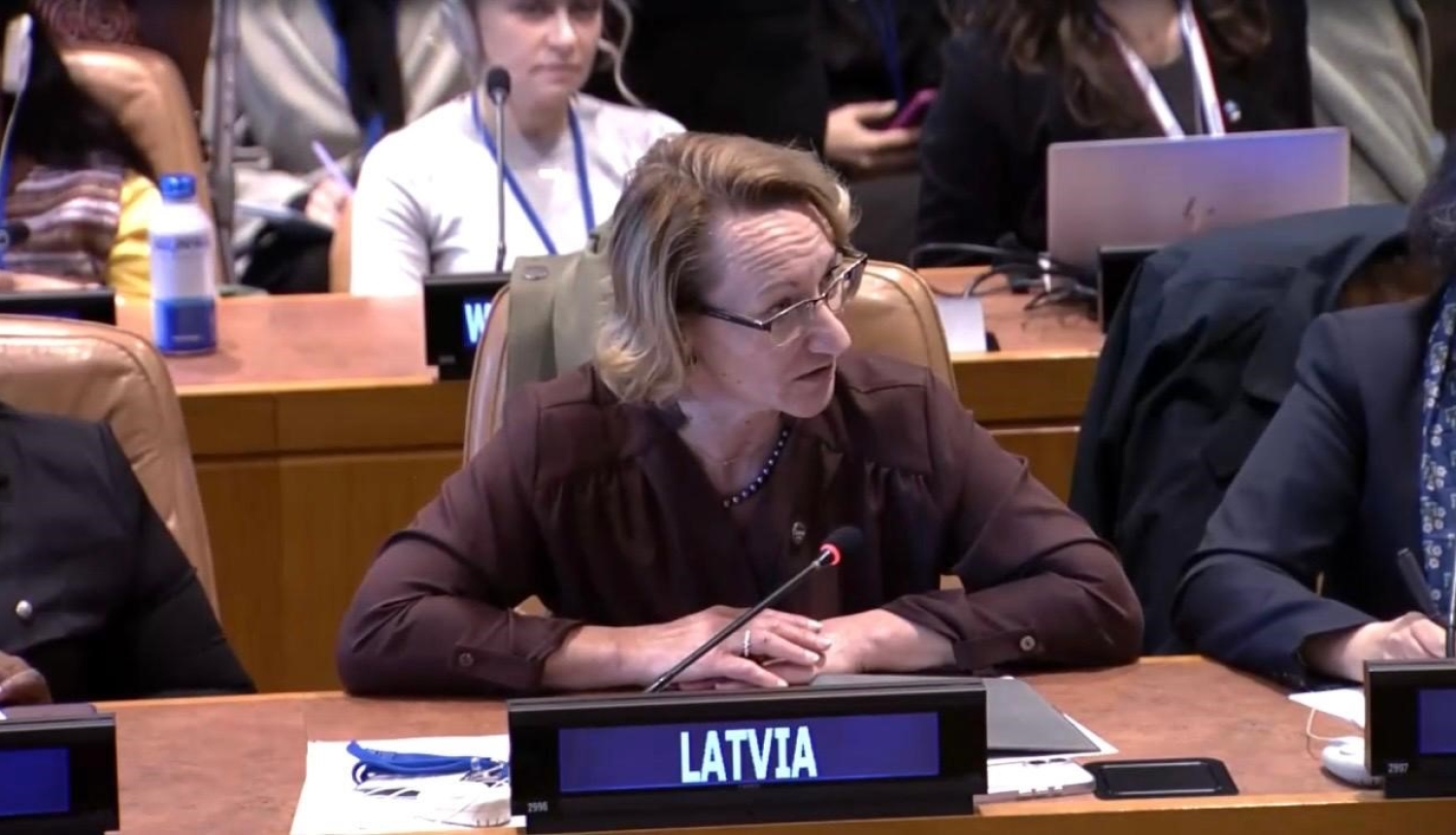 Dace Melbārde at UN Side-event