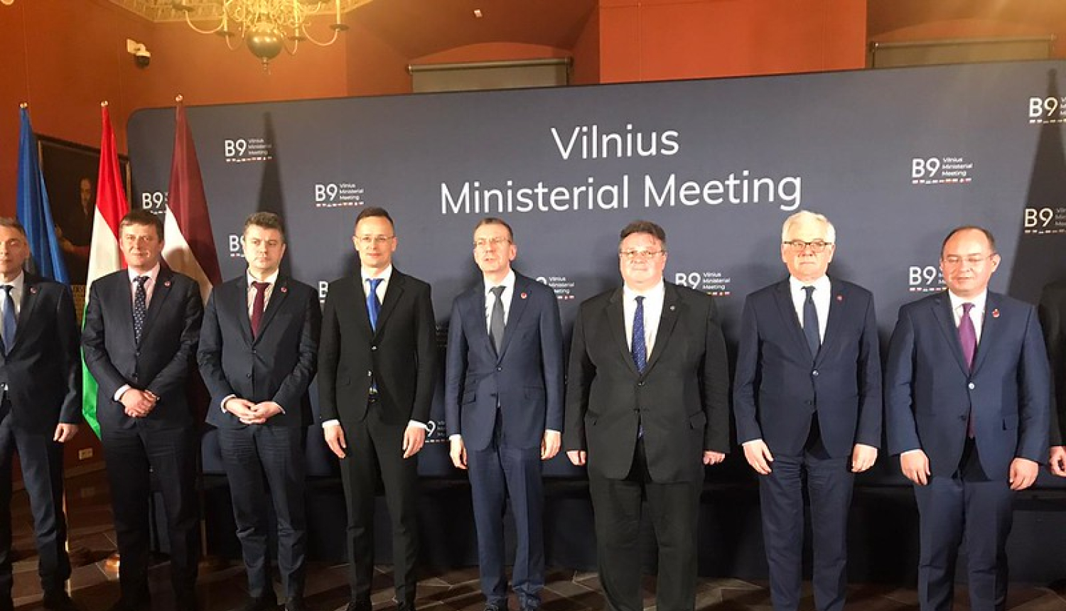 The Bucharest Nine Foreign Ministers of NATO gather in Vilnius