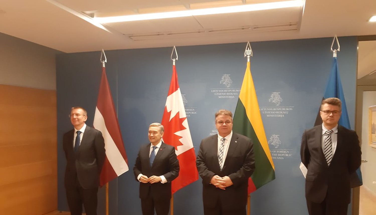 At the meeting of the Baltic and Canadian Foreign Ministers, Edgars Rinkēvičs underlines the importance of transatlantic partnership for European and global security