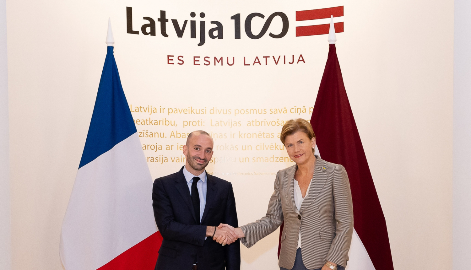 Ministre tiekas ar Francijas Eiropas lietu ministru