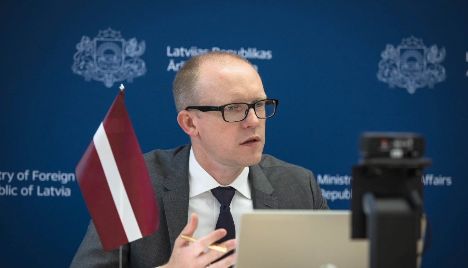 Latvijas Ārlietu ministrijas valsts sekretārs Andris Pelšs piedalījās ārkārtas Eiropas Drošības un sadarbības organizācijas (EDSO) Pastāvīgās padomes sanāksmē