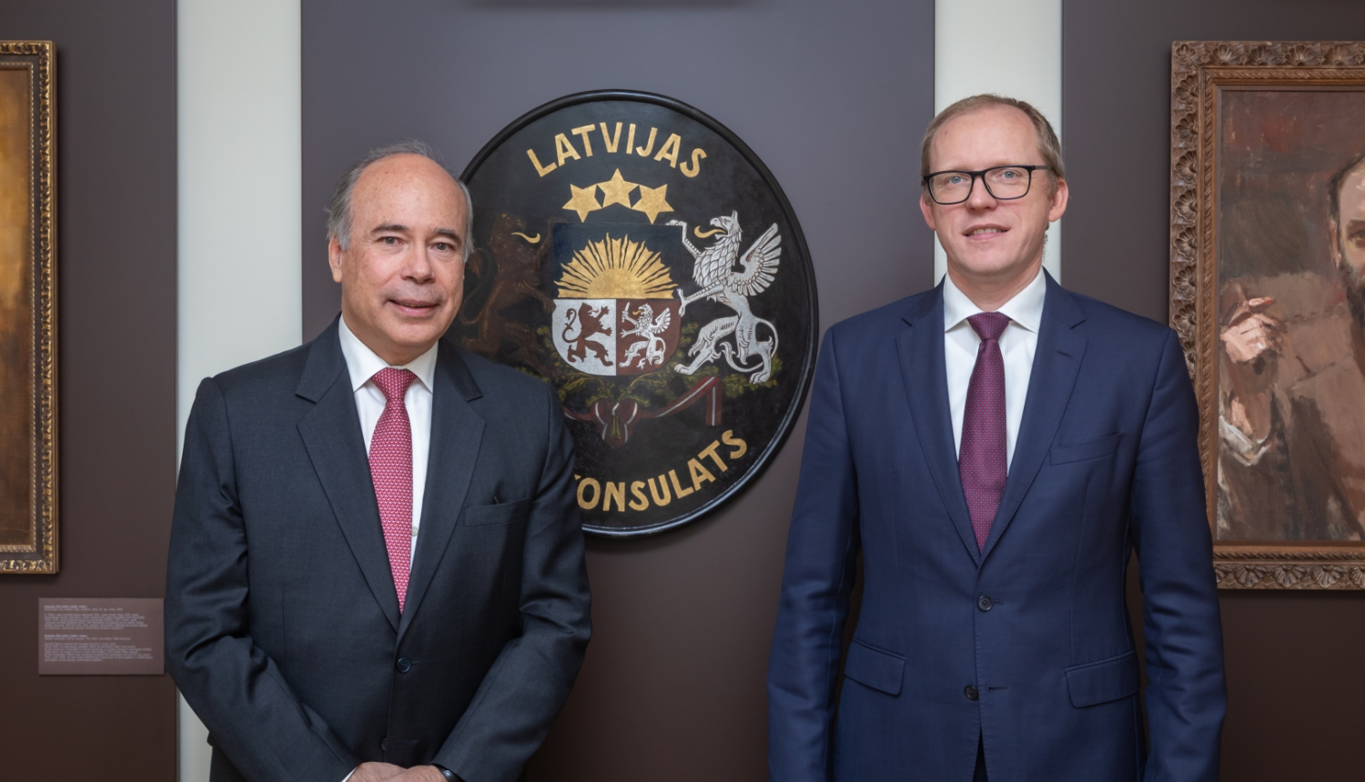Valsts sekretārs un jaunais Peru vēstnieks