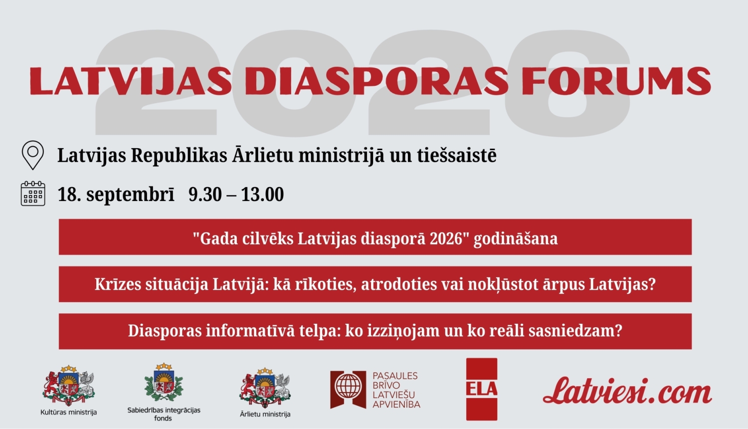  Latvijas diasporas forums 2026