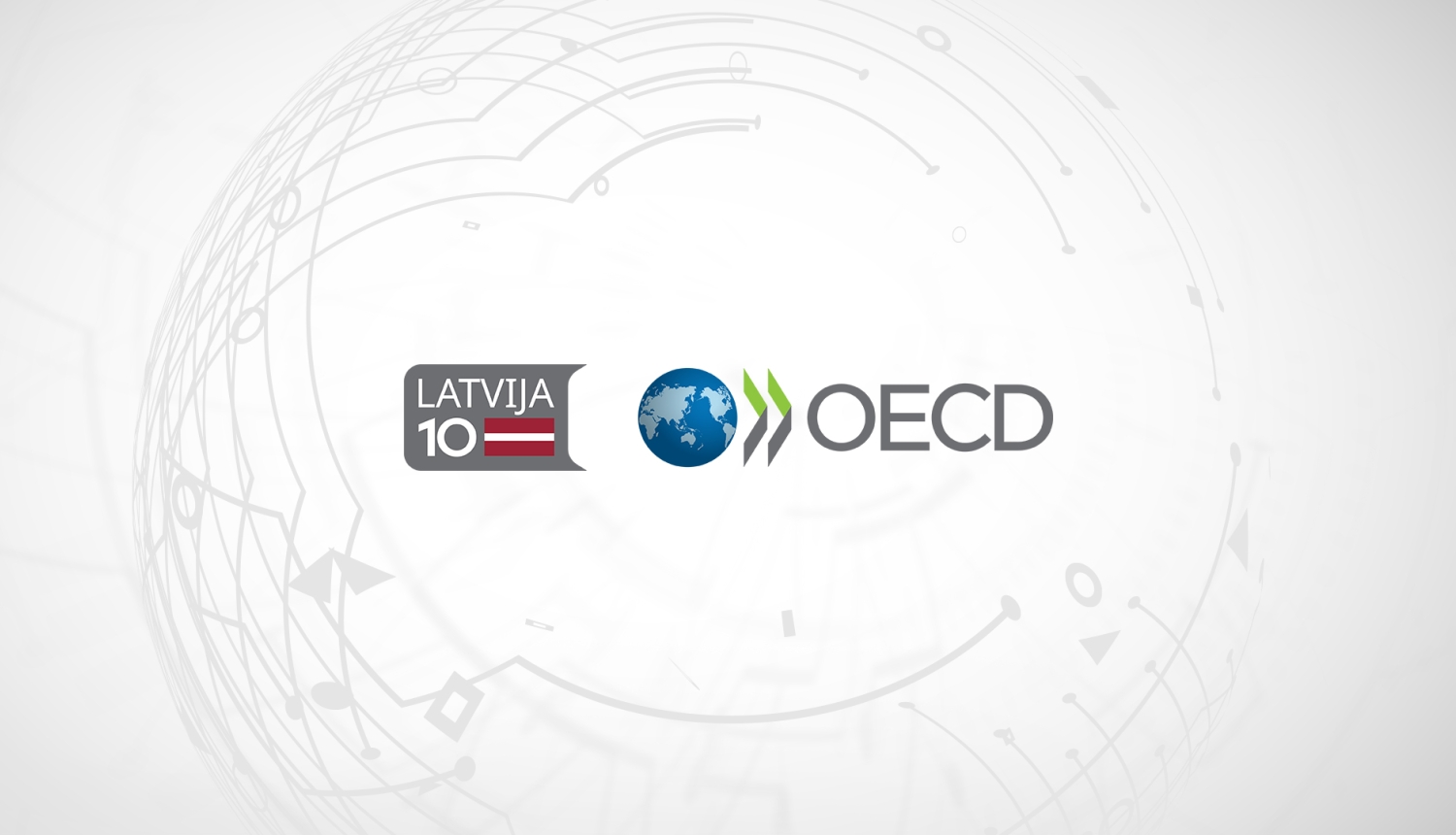 Latvija OECD 10 logotips