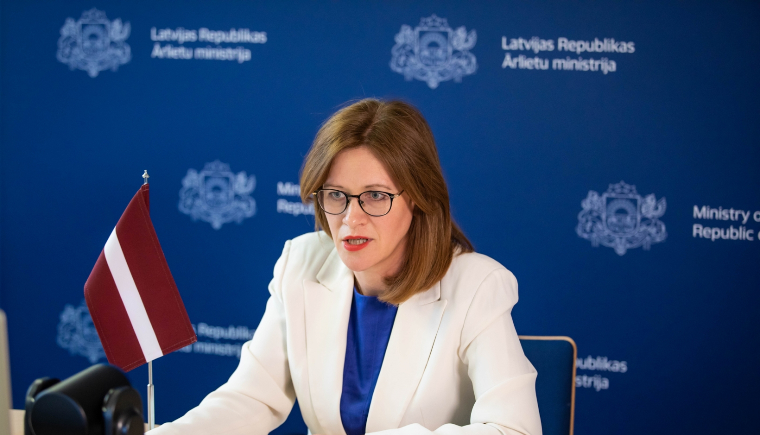 Zanda Kalniņa-Lukaševica atklāj ANO Sieviešu statusa komisijas diskusiju par Krievijas īstenotā kara ietekmi uz Ukrainas sabiedrību 
