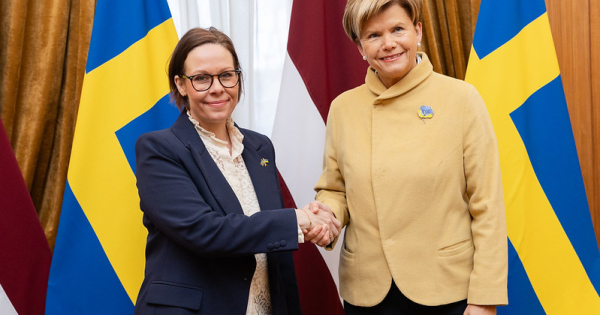 Latvia thanks Sweden for troops in NATO's Latvia brigade during ministerial visit