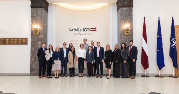 A United States Congressional Staff delegation visits Latvia