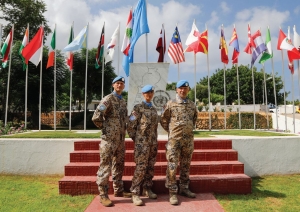 Latvian peacekeepers at UNIFIL in 2023