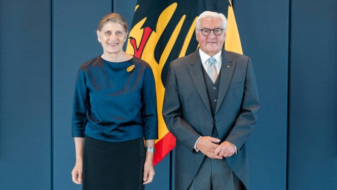 Ilze Rūse and Frank-Walter Steinmeier