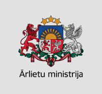 ĀM ģerbonis krāsains uz pelēka fona