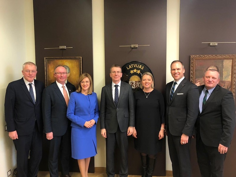 Foreign Minister Edgars Rinkēvičs meets representatives of the World Federation of Free Latvians
