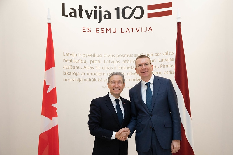 Edgars Rinkēvičs highlights Canada as a prime example of solidarity