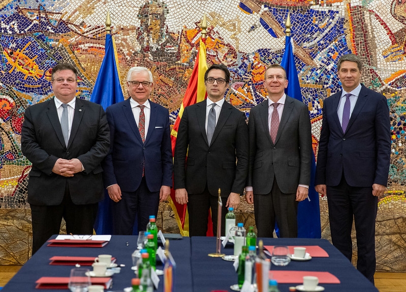 The Latvian Foreign Minister expresses strong support for opening EU accession talks with North Macedonia