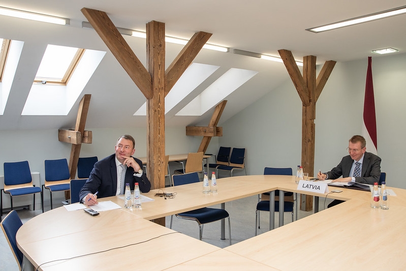 Latvian Foreign Minister takes part in a videoconference of the Council of the Baltic Sea States