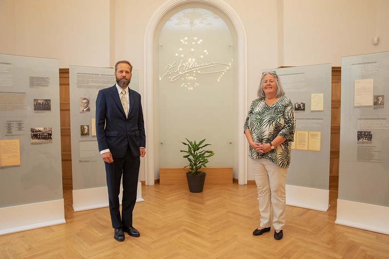 Jānis Mažeiks receives the Swedish Ambassador on a farewell visit