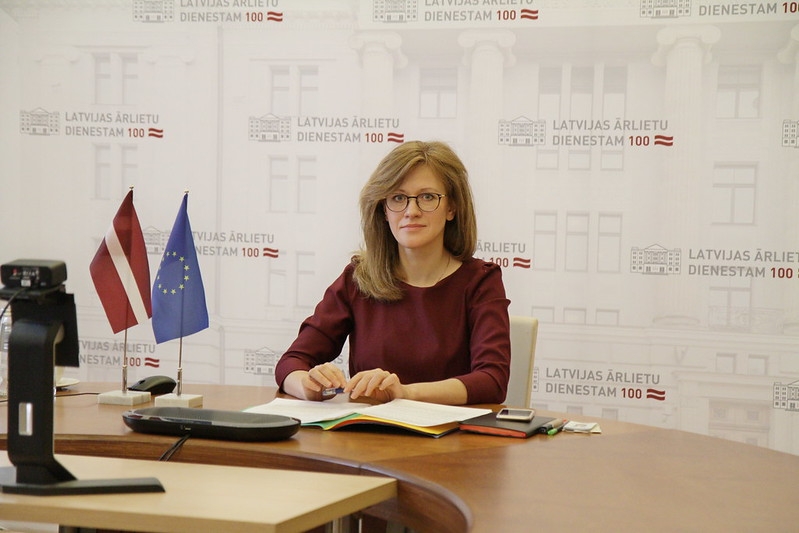 Zanda Kalniņa-Lukaševica calls for focusing on fight against disinformation as part of the European Democracy Action Plan