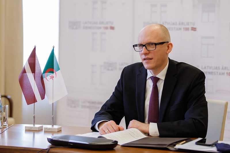 The State Secretary Andris Pelšs and the new Ambassador of Algeria to Latvia discuss bilateral cooperation 