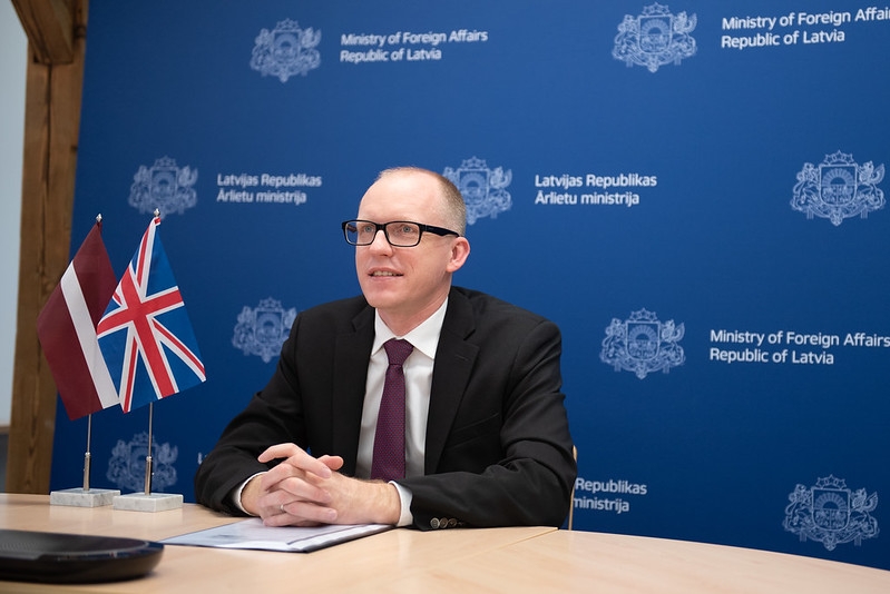 State Secretary has a farewell conversation with British Ambassador to Latvia, Keith Shannon 