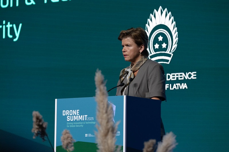 Ārlietu ministre Baiba Braže piedalās starptautiska līmeņa samitā “Dronu samits 2025”