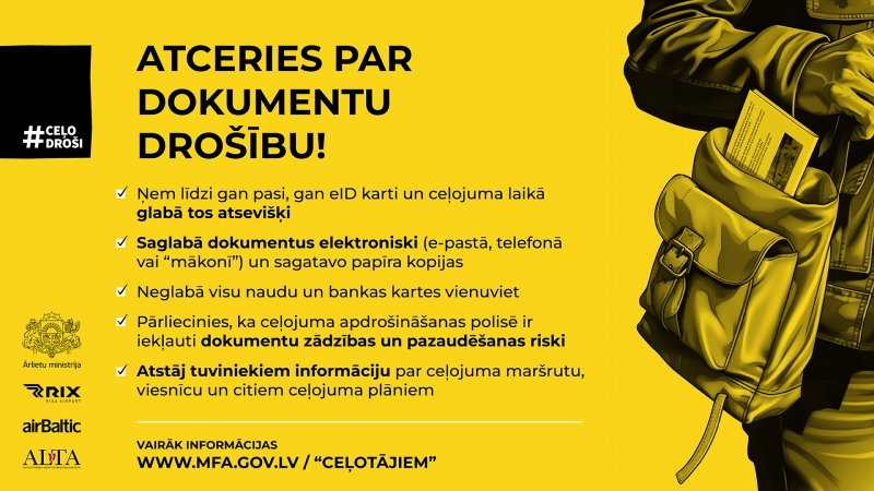 Atceries par dokumentu drošību! 