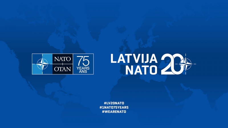 NATO 75 gadi Latvija NATO 20 gadi