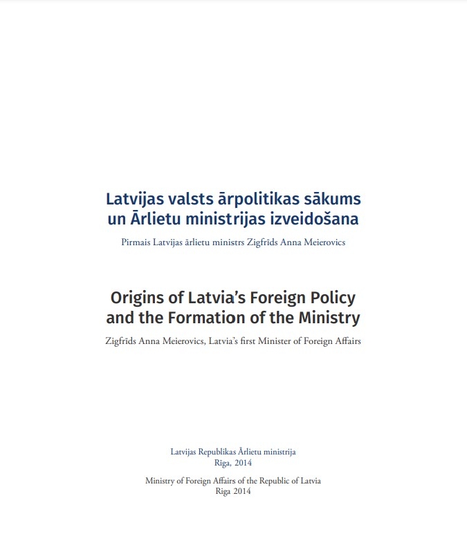 Latvijas valsts ārpolitikas sākums un Ārlietu ministrijas izveidošana