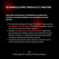 Sankciju 17. pakotnes infografika