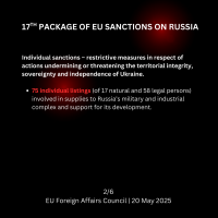 17th package of EU sanctions - infographic