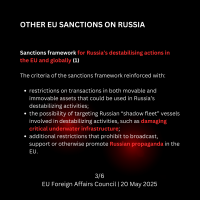 17th package of EU sanctions - infographic