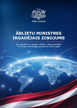 Ārlietu ministres ikgadējā ziņojuma vāks