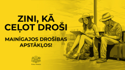 Ceļo droši infografika